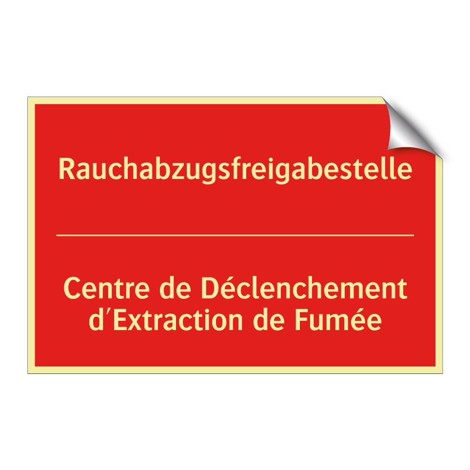 Rauchabzugsfreigabestelle - Centre de Déclenchement d'Extraction /.../