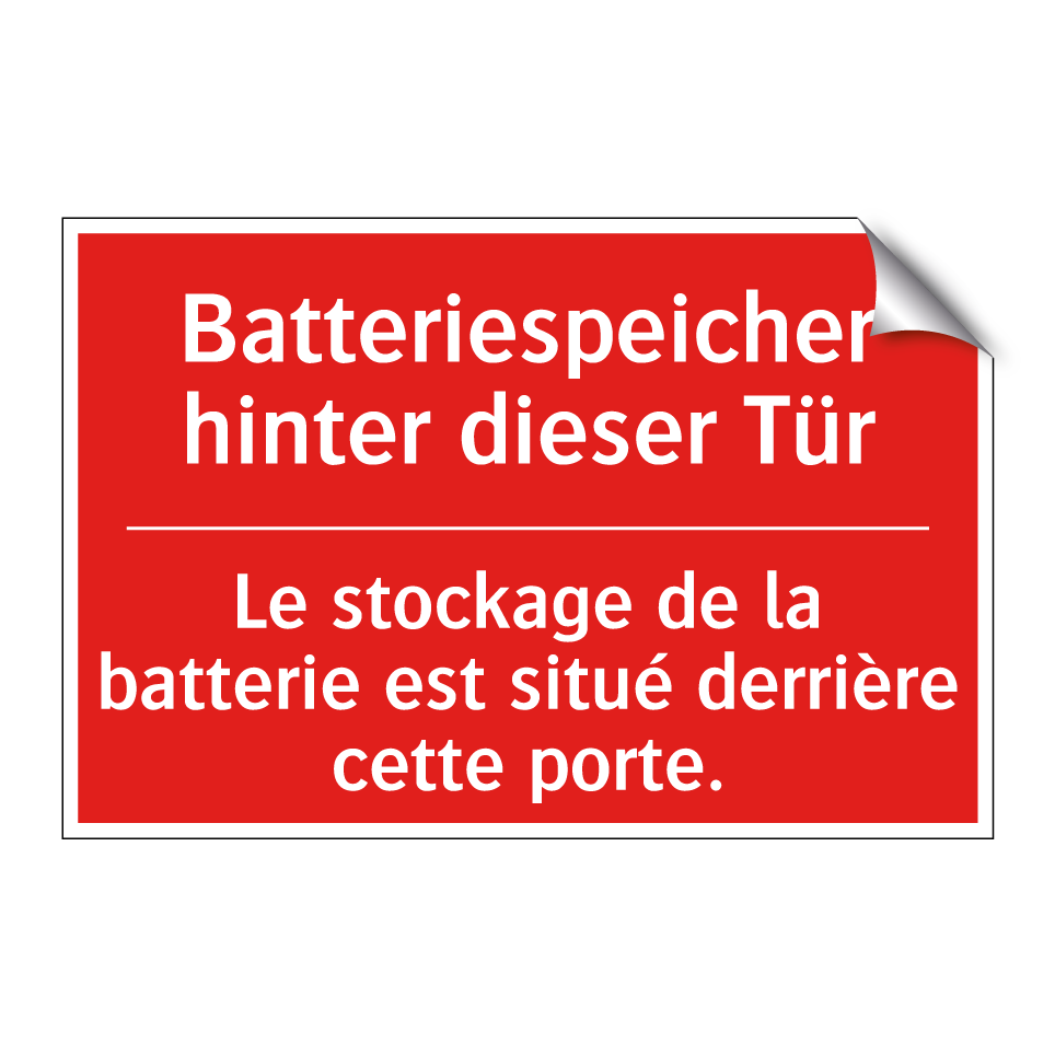 Batteriespeicher hinter dieser /.../ - Le stockage de la batterie est /.../