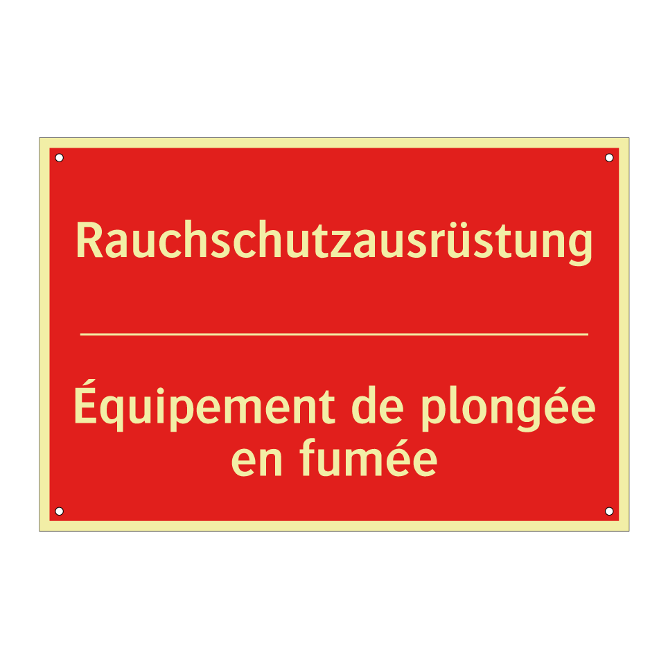 Rauchschutzausrüstung - Équipement de plongée en fumée