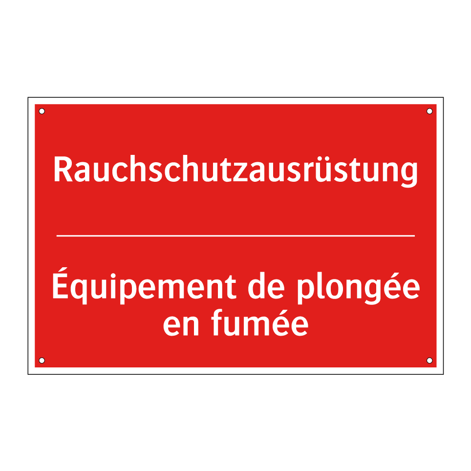 Rauchschutzausrüstung - Équipement de plongée en fumée