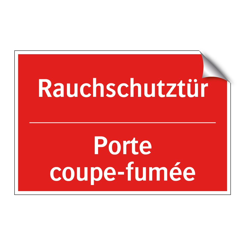 Rauchschutztür - Porte coupe-fumée
