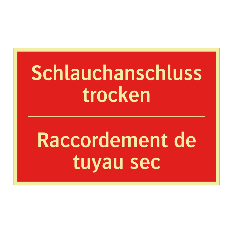 Schlauchanschluss trocken - Raccordement de tuyau sec