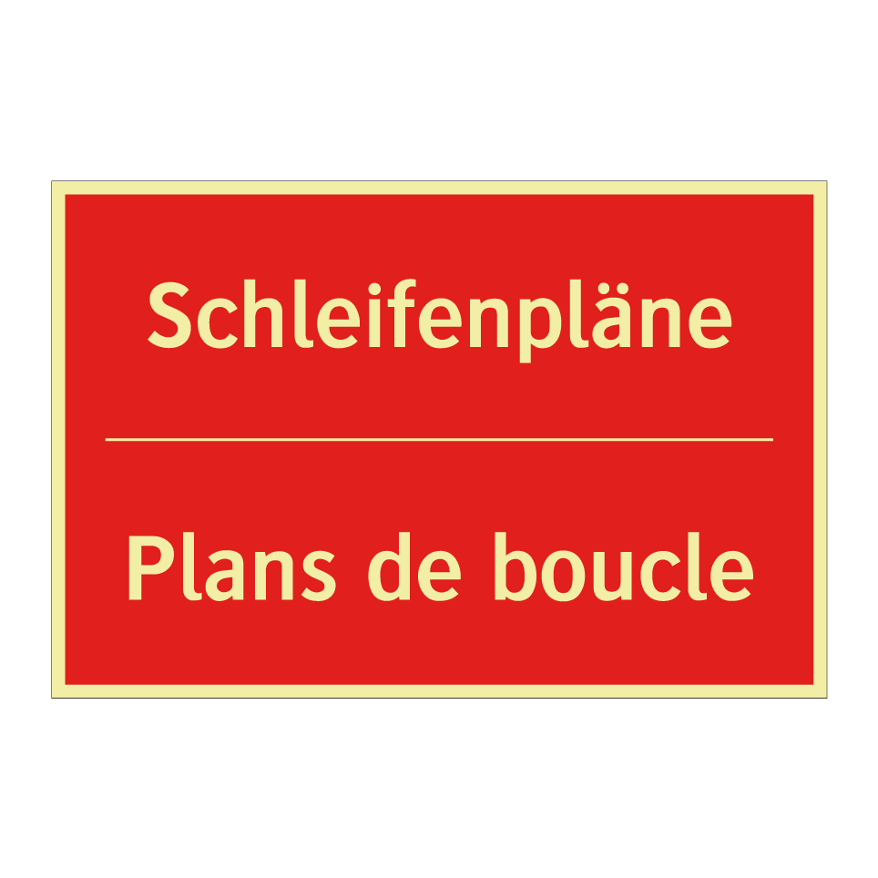 Schleifenpläne - Plans de boucle