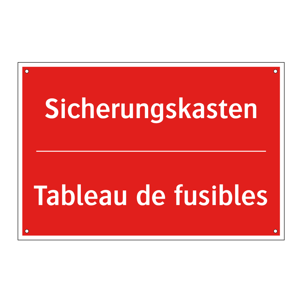 Sicherungskasten - Tableau de fusibles