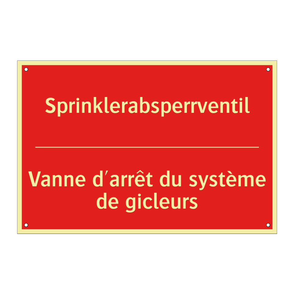 Sprinklerabsperrventil - Vanne d'arrêt du système de gicleurs /.../