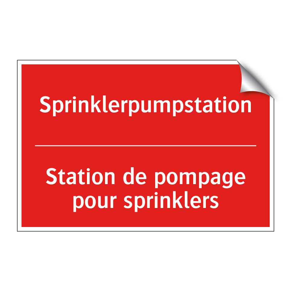 Sprinklerpumpstation - Station de pompage pour sprinklers /.../