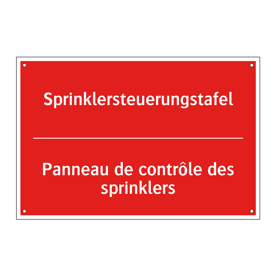 Sprinklersteuerungstafel - Panneau de contrôle des sprinklers /.../