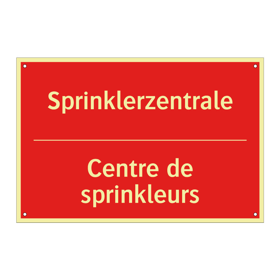Sprinklerzentrale - Centre de sprinkleurs
