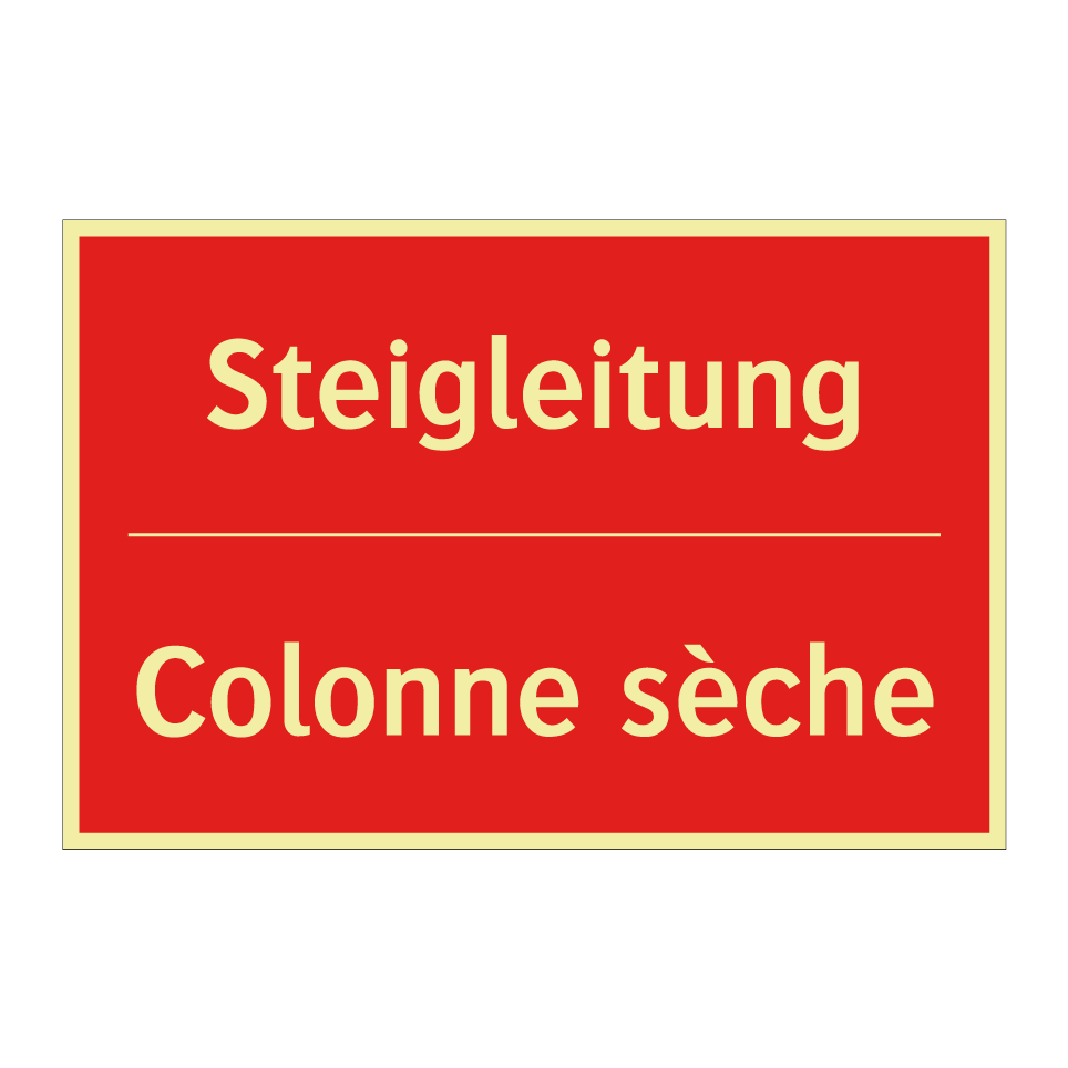 Steigleitung - Colonne sèche