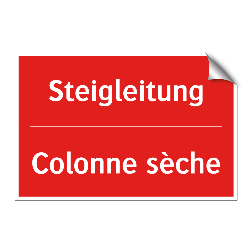 Steigleitung - Colonne sèche