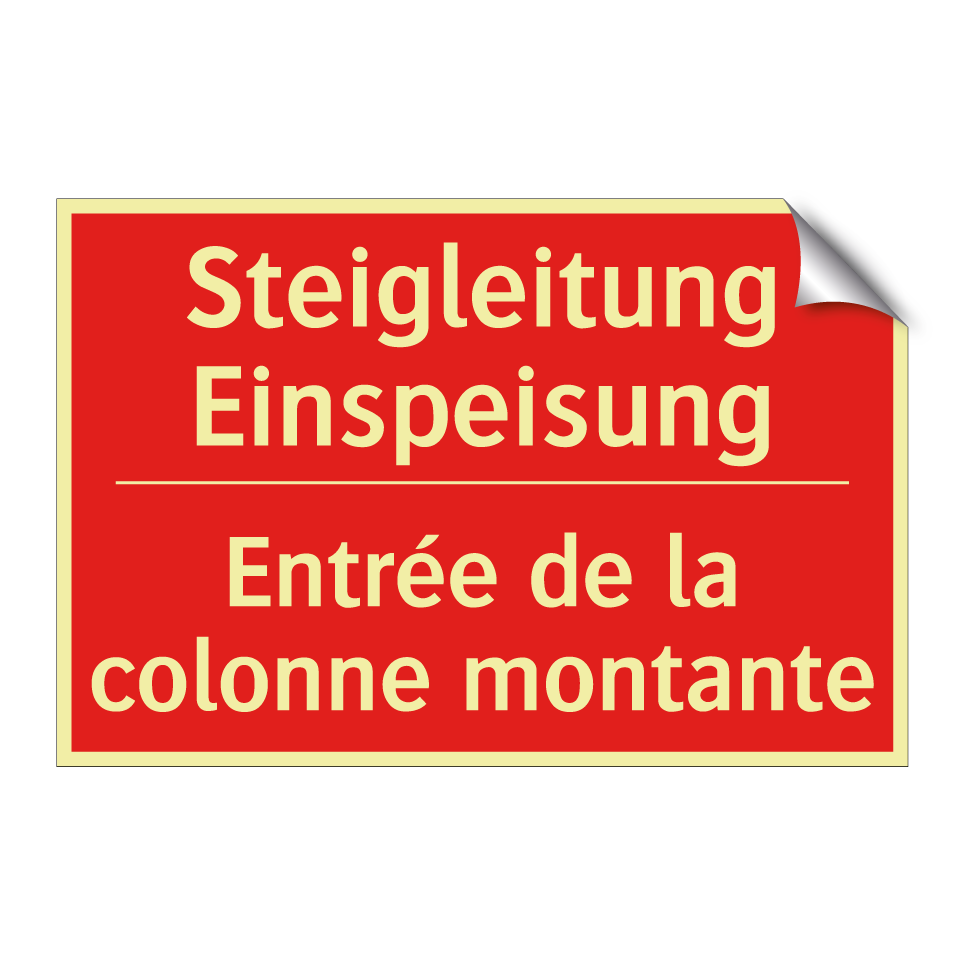 Steigleitung Einspeisung - Entrée de la colonne montante