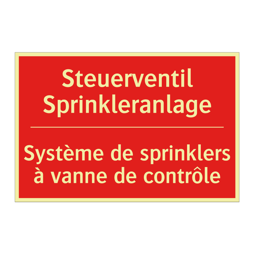 Steuerventil Sprinkleranlage - Système de sprinklers à vanne /.../