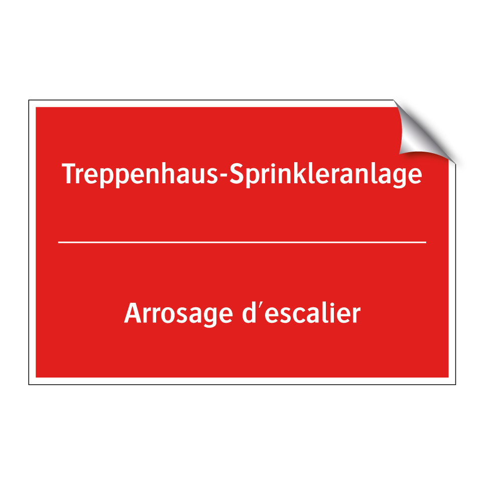Treppenhaus-Sprinkleranlage - Arrosage d'escalier