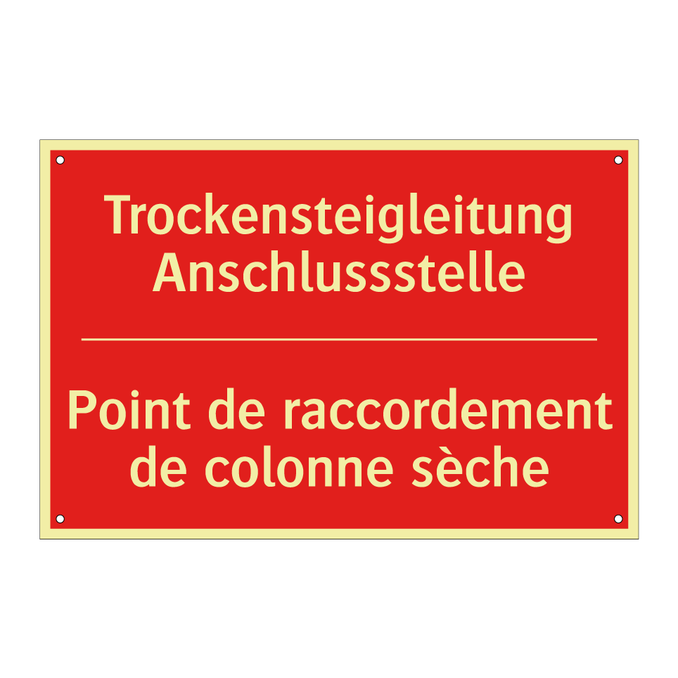 Trockensteigleitung Anschlussstelle /.../ - Point de raccordement de colonne /.../