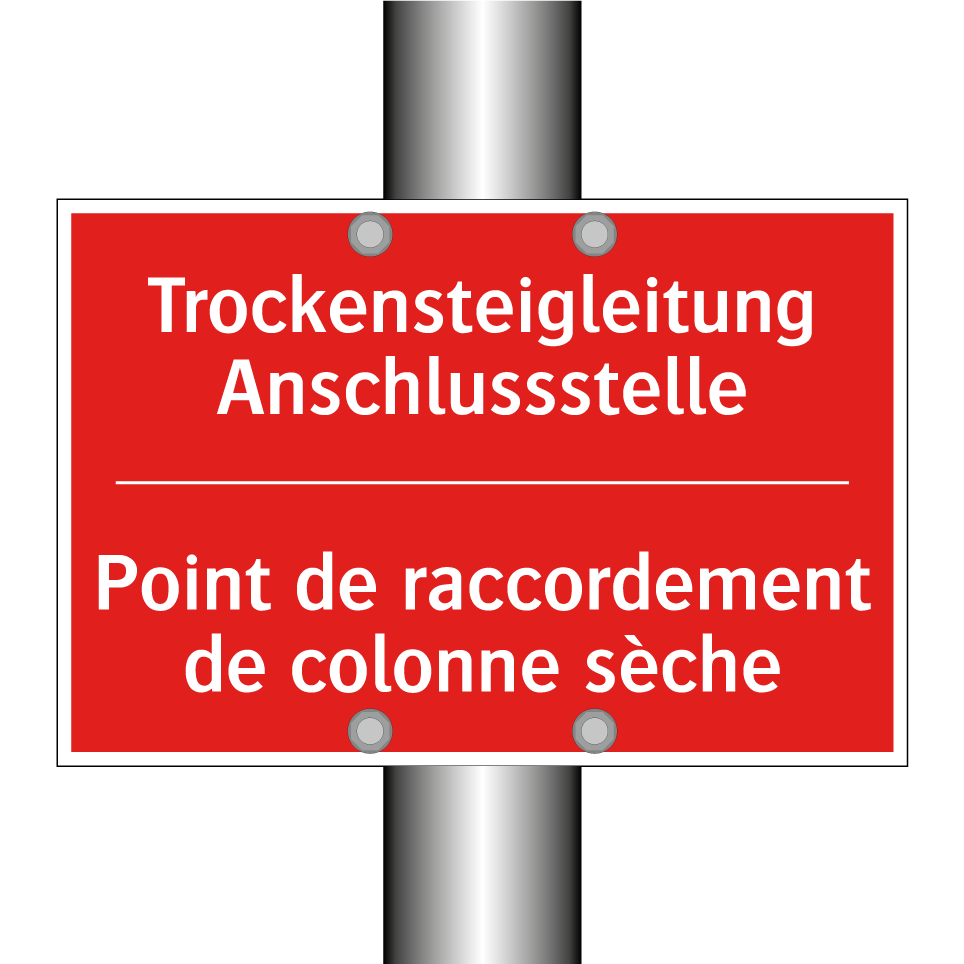 Trockensteigleitung Anschlussstelle /.../ - Point de raccordement de colonne /.../