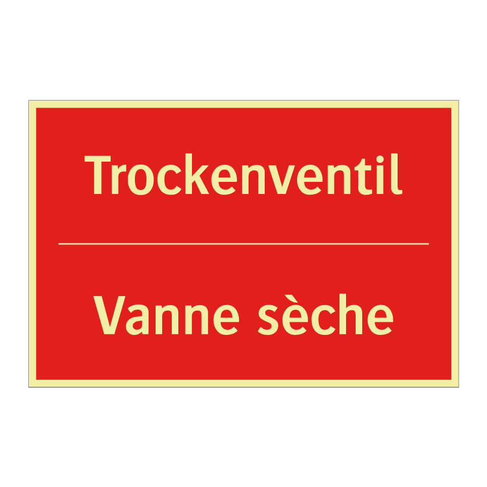 Trockenventil - Vanne sèche