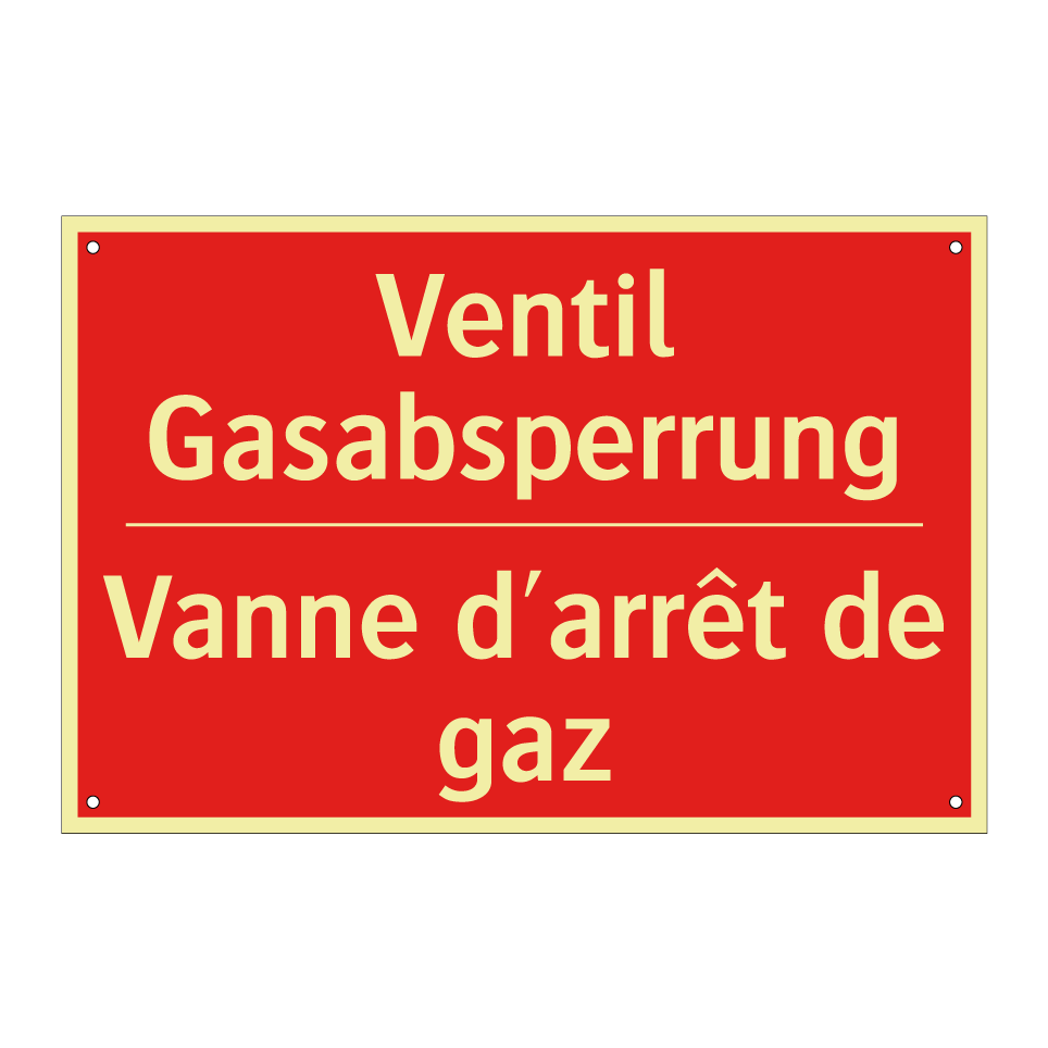 Ventil Gasabsperrung - Vanne d'arrêt de gaz