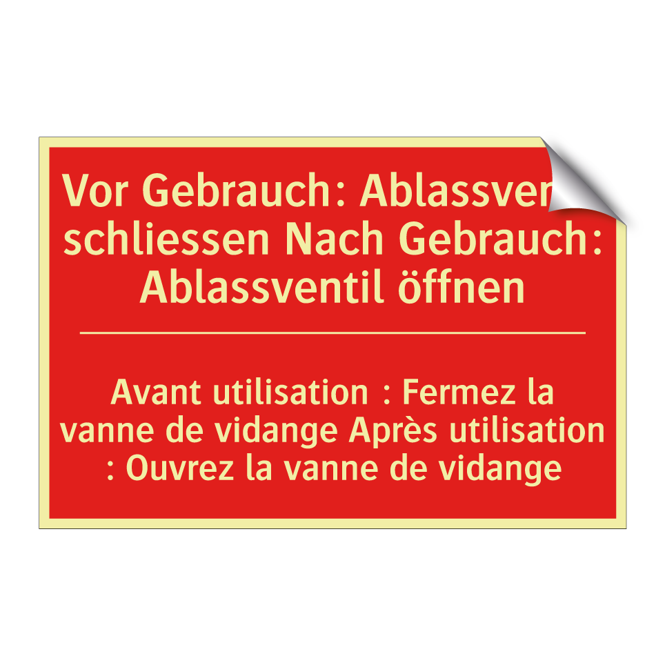 Vor Gebrauch: Ablassventil schließen /.../ - Avant utilisation : Fermez la /.../