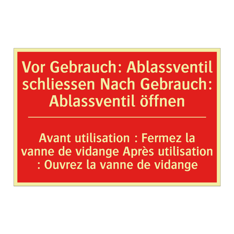 Vor Gebrauch: Ablassventil schließen /.../ - Avant utilisation : Fermez la /.../