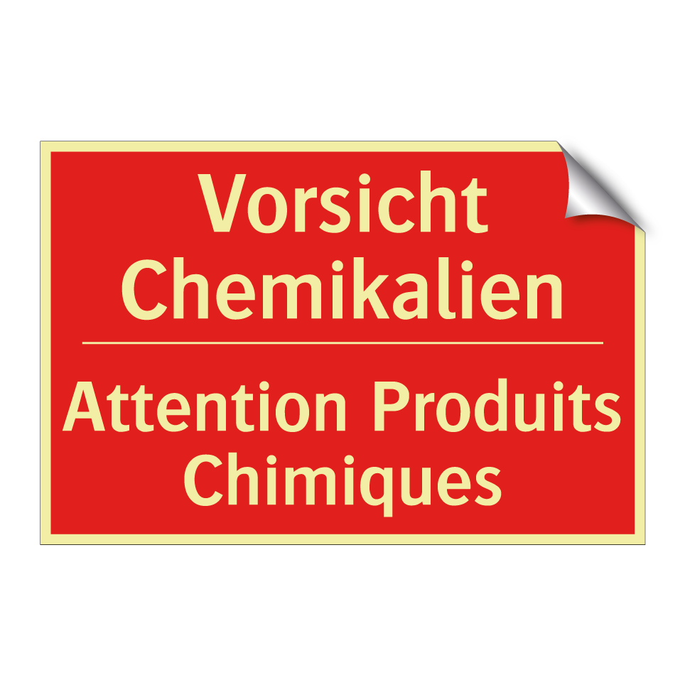 Vorsicht Chemikalien - Attention Produits Chimiques