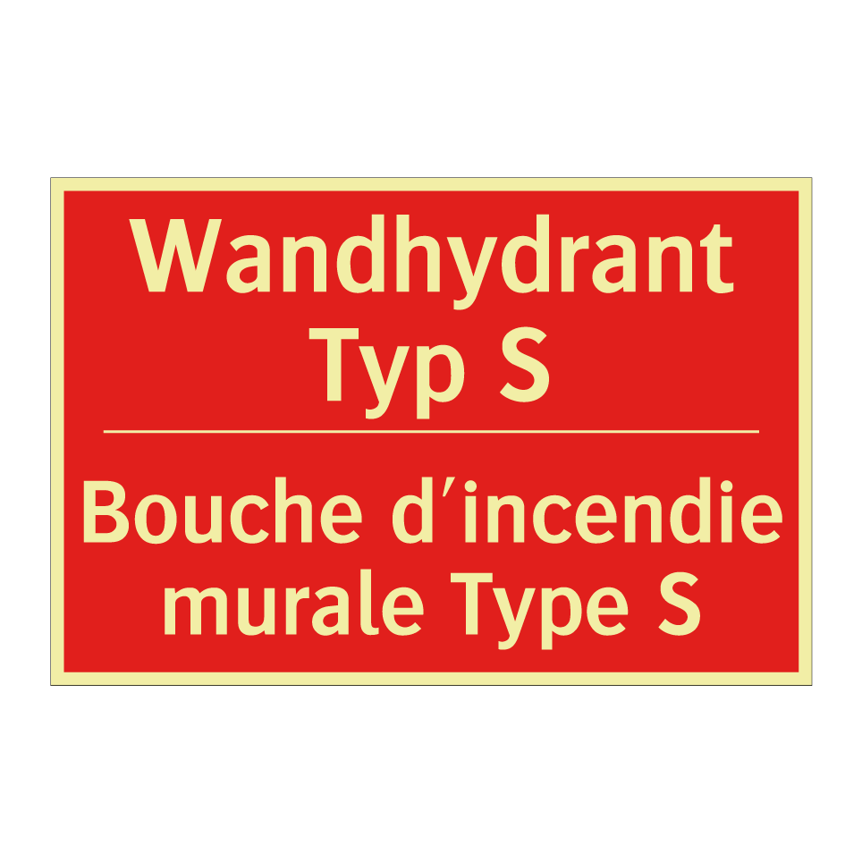 Wandhydrant Typ S - Bouche d'incendie murale Type /.../