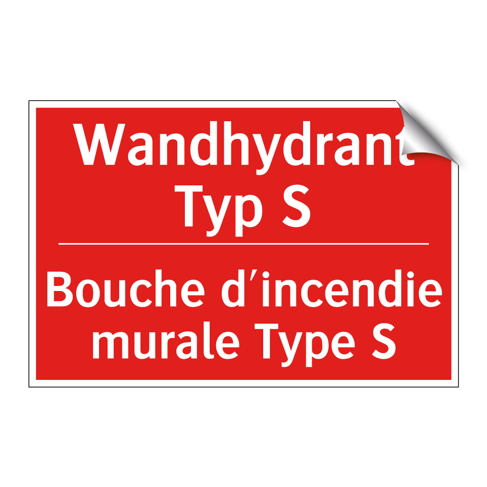 Wandhydrant Typ S - Bouche d'incendie murale Type /.../