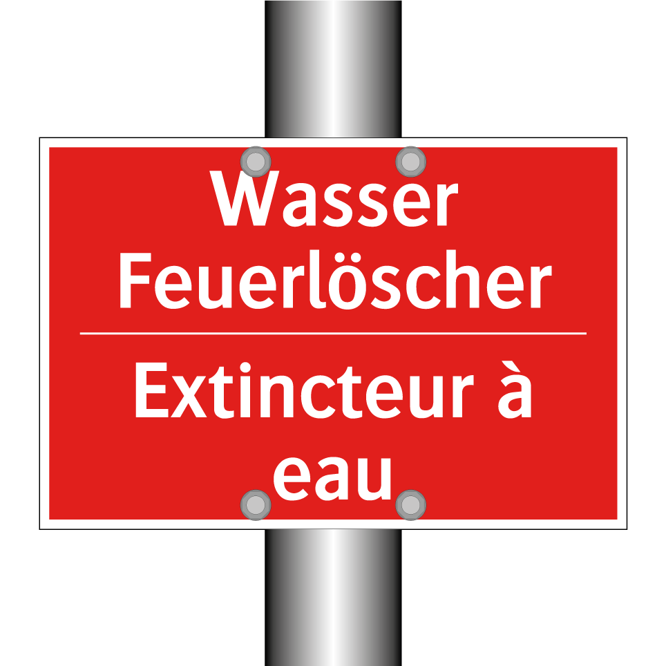 Wasser Feuerlöscher - Extincteur à eau