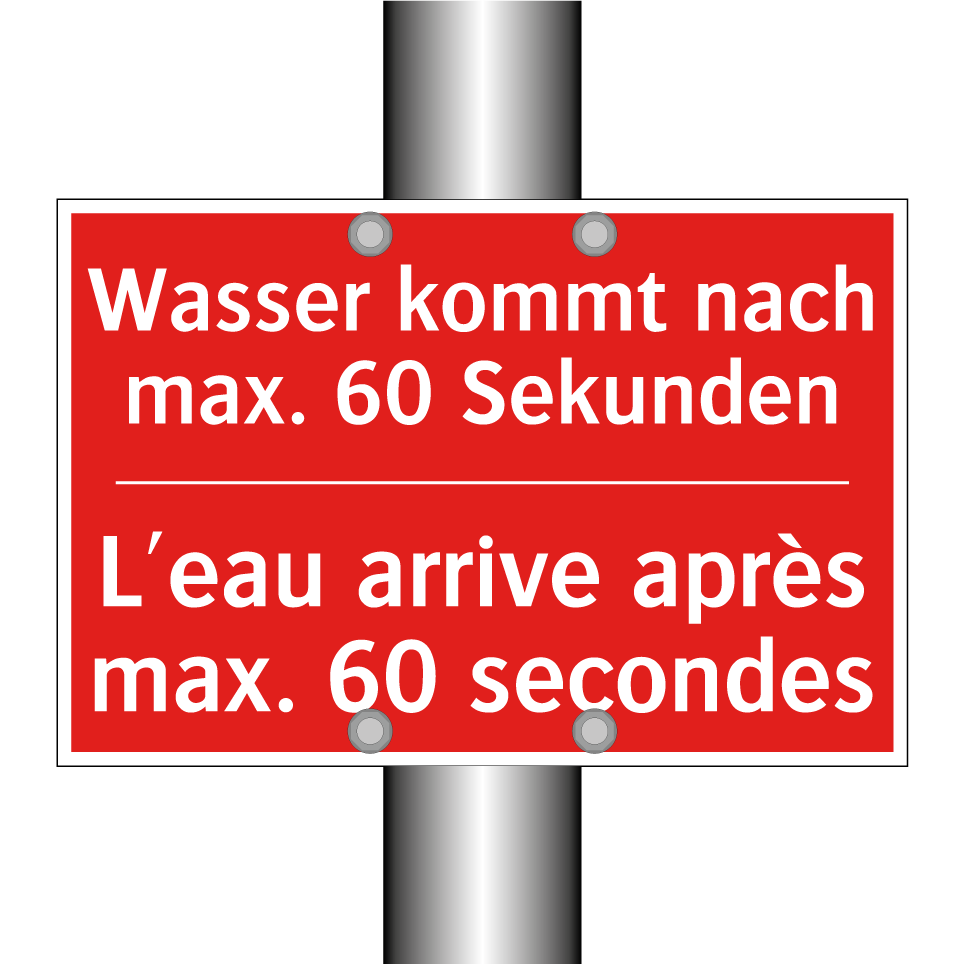 Wasser kommt nach max. 60 Sekunden /.../ - L'eau arrive après max. 60 secondes /.../