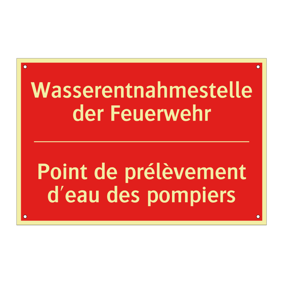 Wasserentnahmestelle der Feuerwehr /.../ - Point de prélèvement d'eau des /.../
