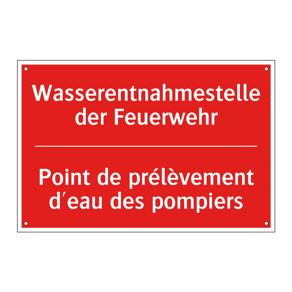 Wasserentnahmestelle der Feuerwehr /.../ - Point de prélèvement d'eau des /.../