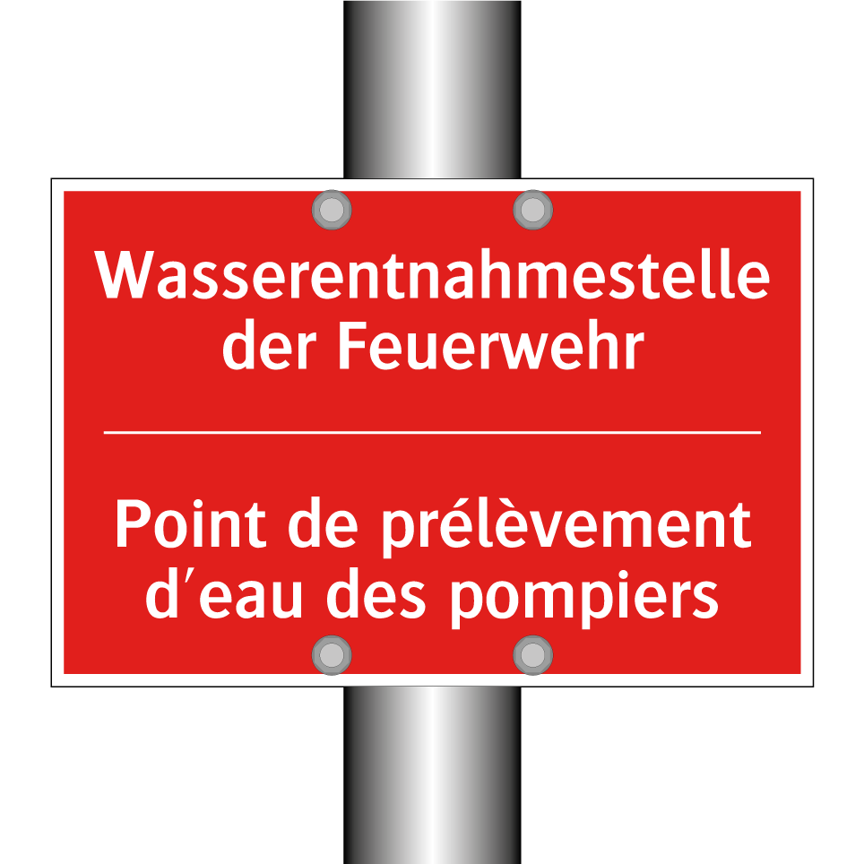 Wasserentnahmestelle der Feuerwehr /.../ - Point de prélèvement d'eau des /.../