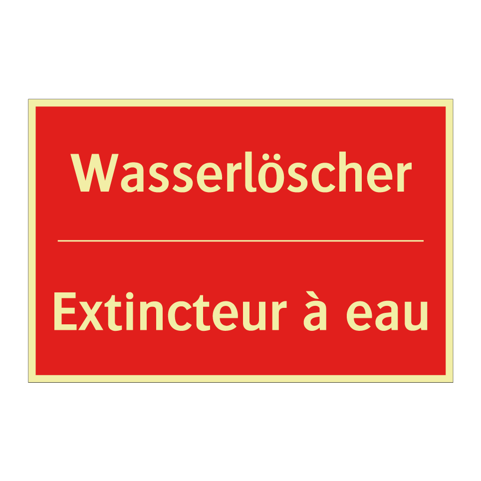 Wasserlöscher - Extincteur à eau