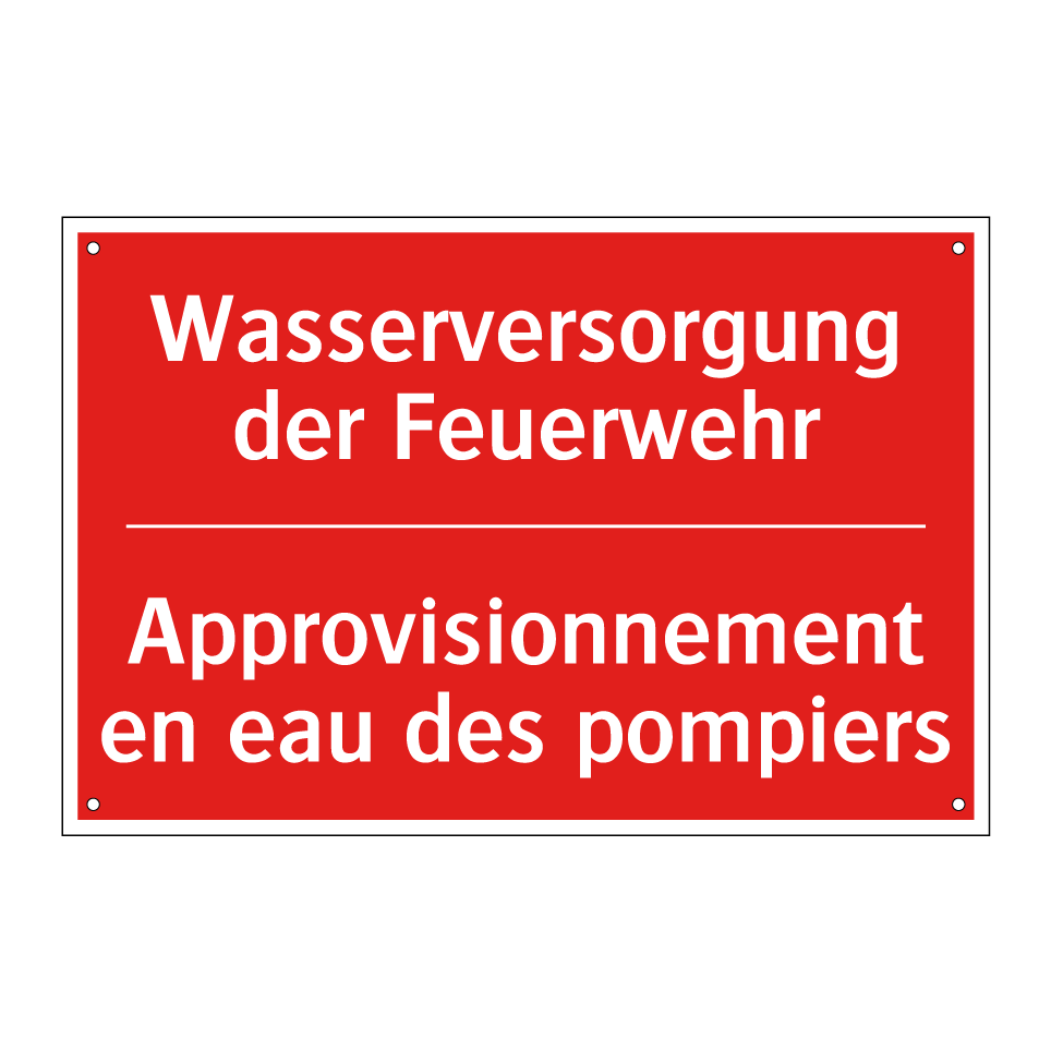 Wasserversorgung der Feuerwehr - Approvisionnement en eau des pompiers /.../