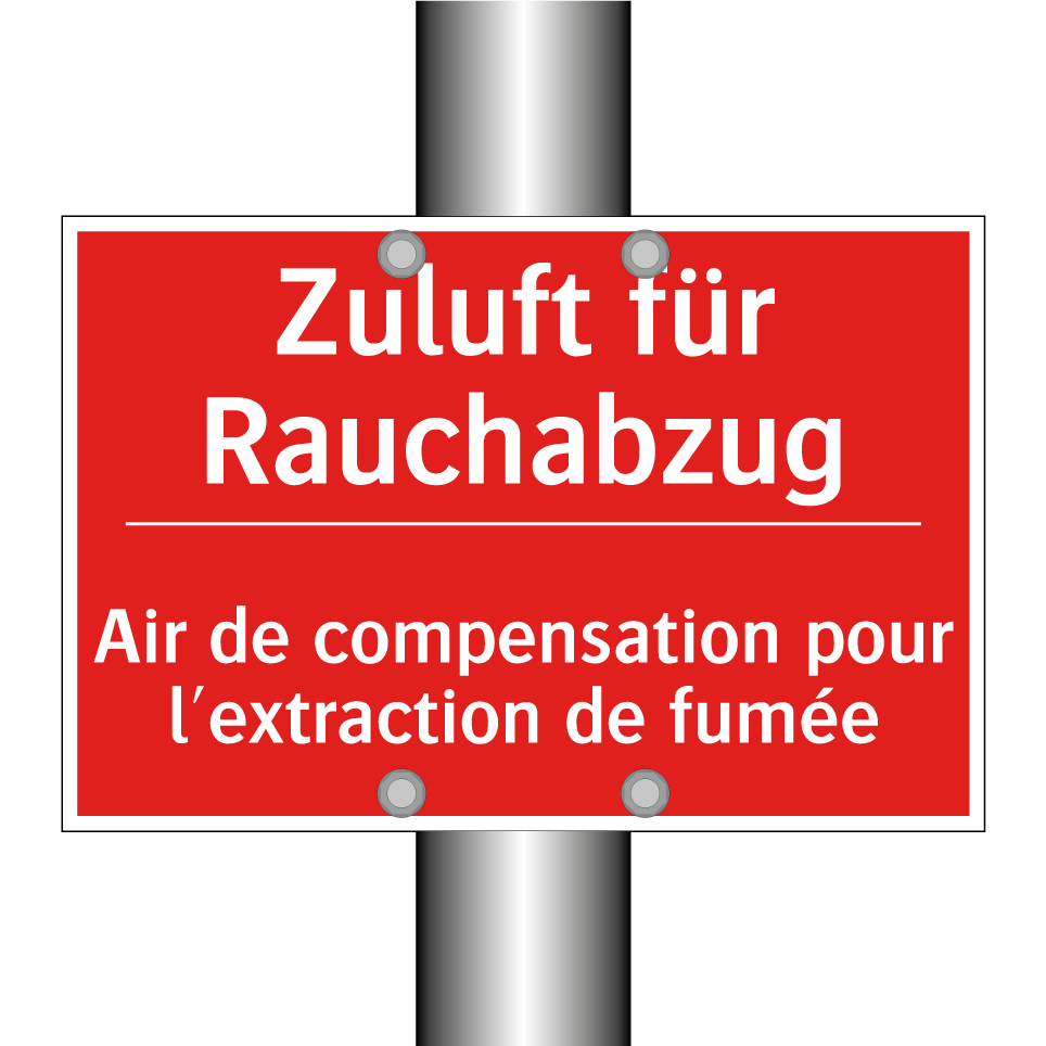 Zuluft für Rauchabzug - Air de compensation pour l'extraction /.../