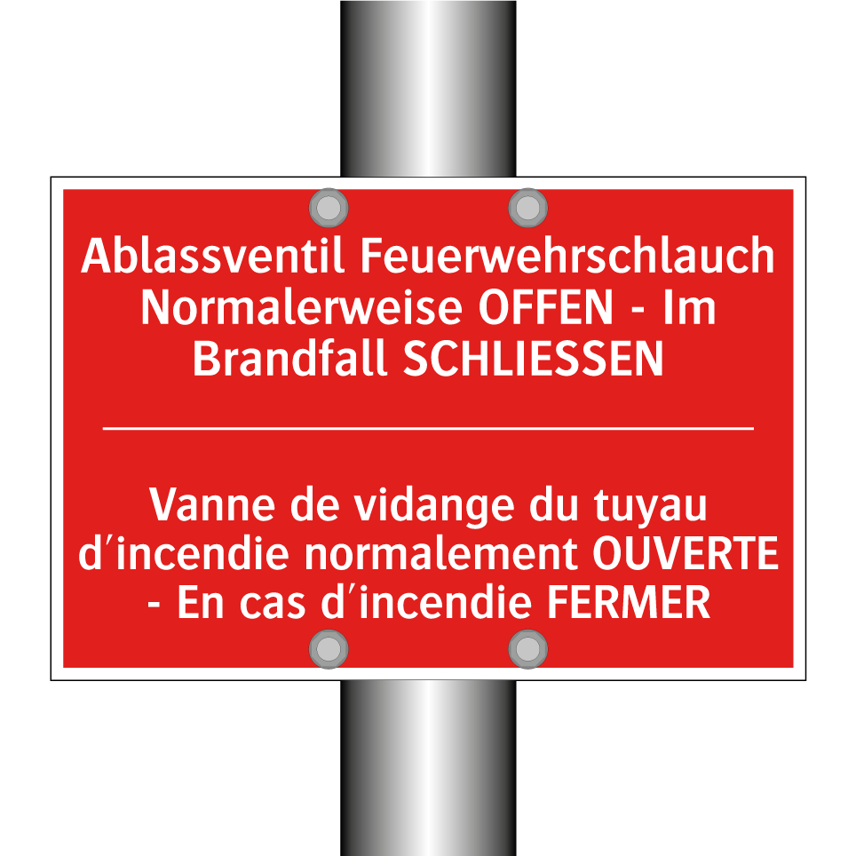 Ablassventil Feuerwehrschlauch /.../ - Vanne de vidange du tuyau d'incendie /.../