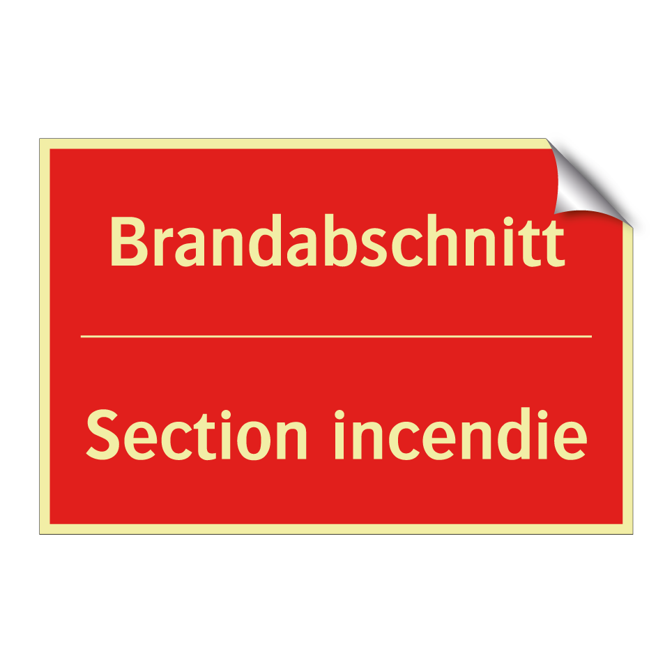 Brandabschnitt - Section incendie