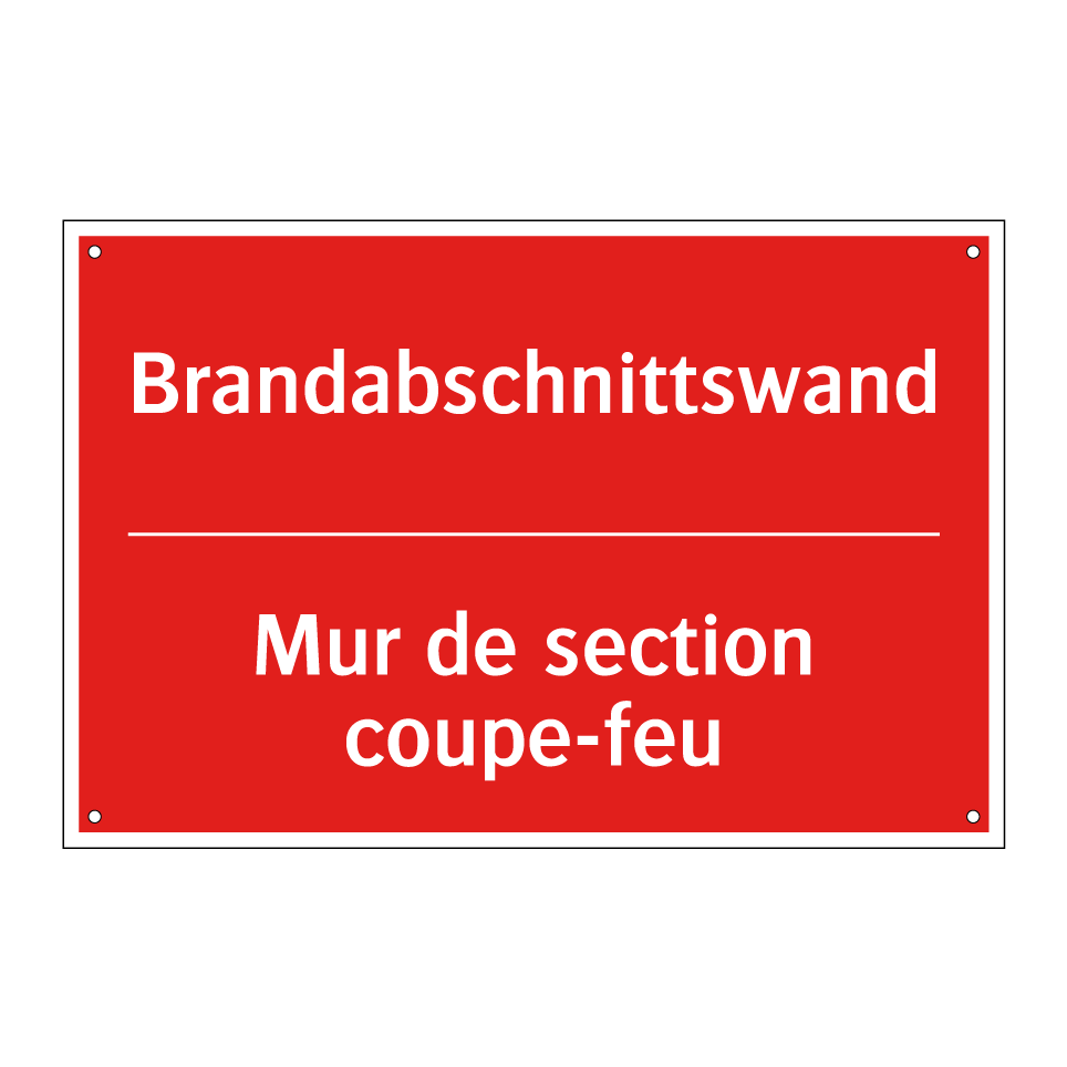 Brandabschnittswand - Mur de section coupe-feu