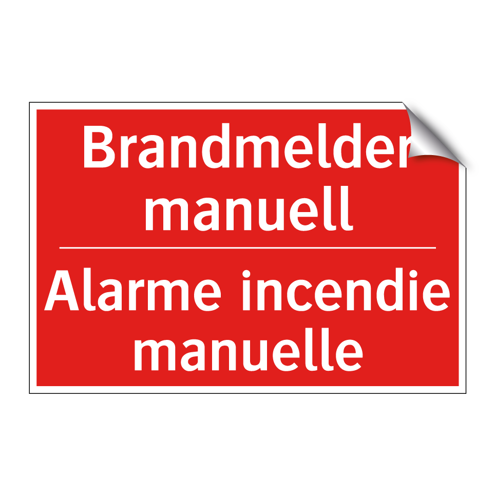 Brandmelder manuell - Alarme incendie manuelle