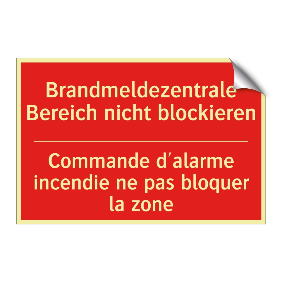 Brandmeldezentrale Bereich nicht /.../ - Commande d'alarme incendie ne /.../