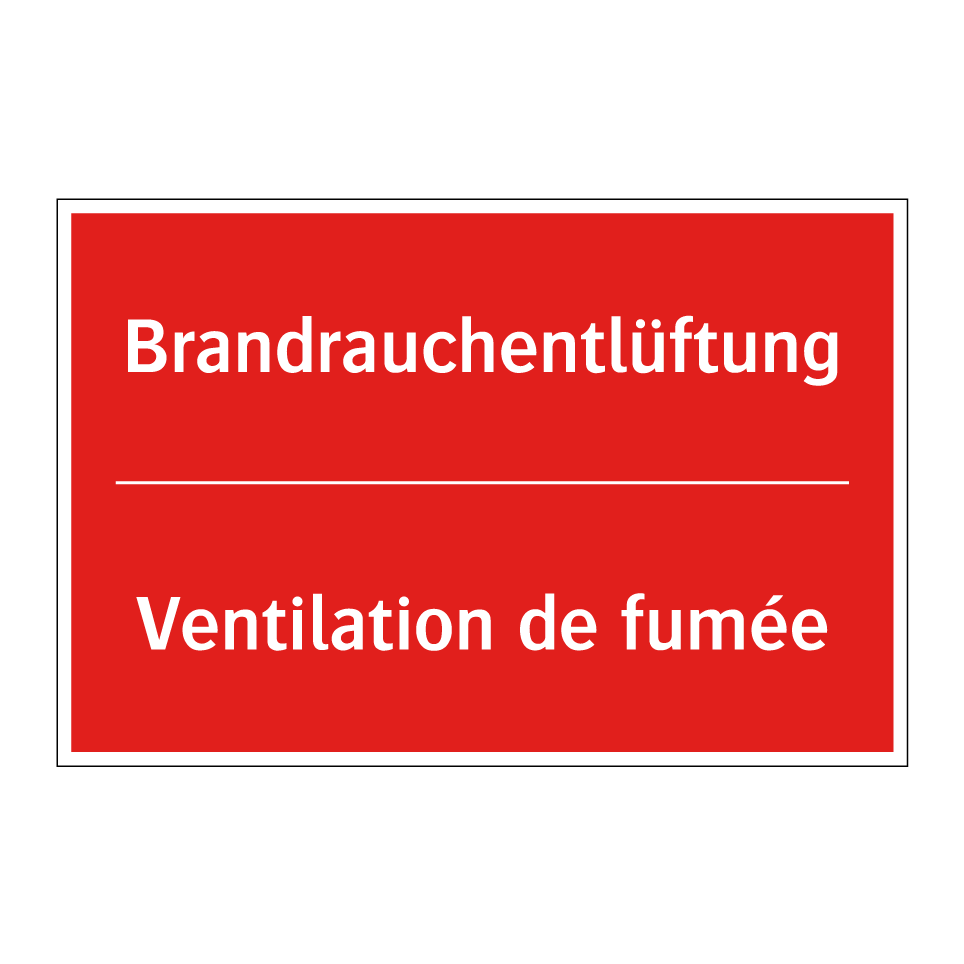 Brandrauchentlüftung - Ventilation de fumée