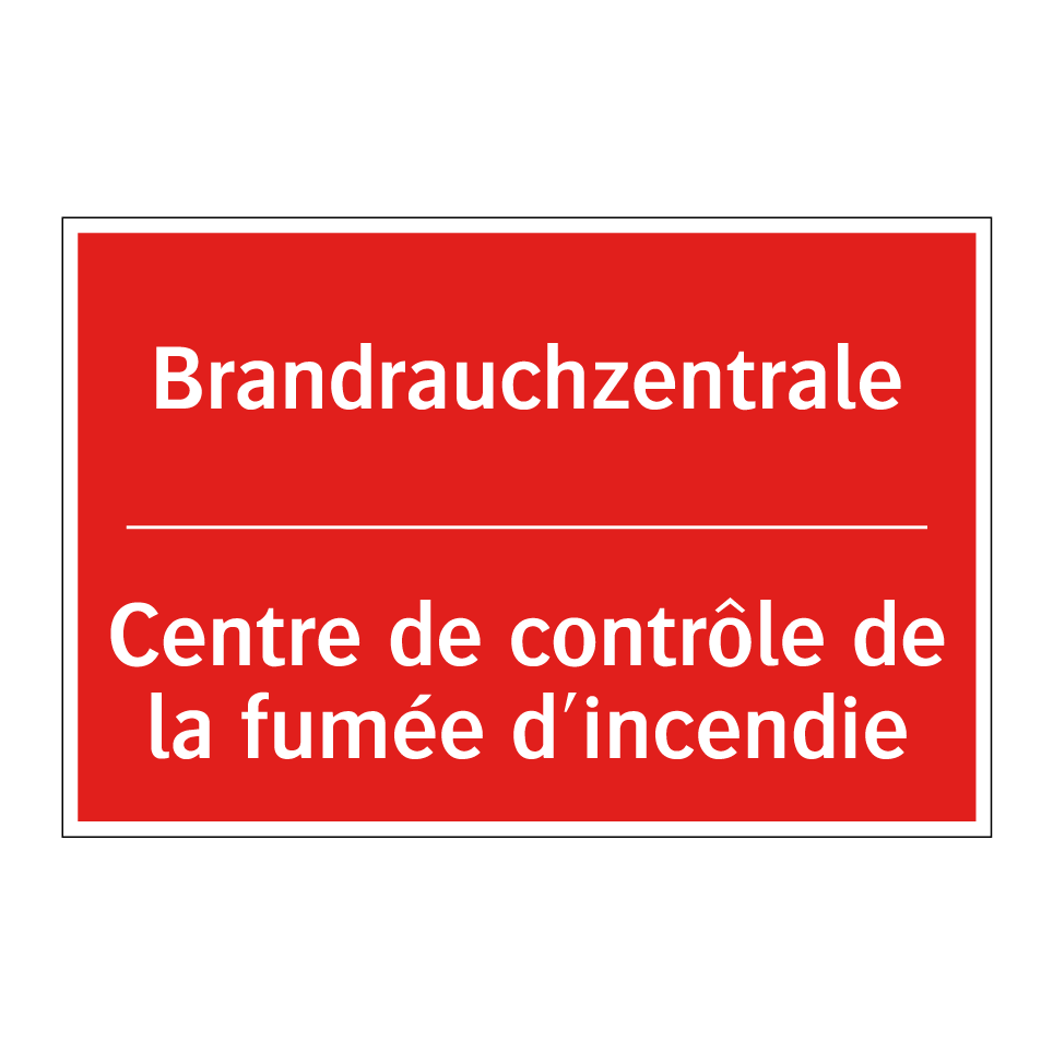 Brandrauchzentrale - Centre de contrôle de la fumée /.../