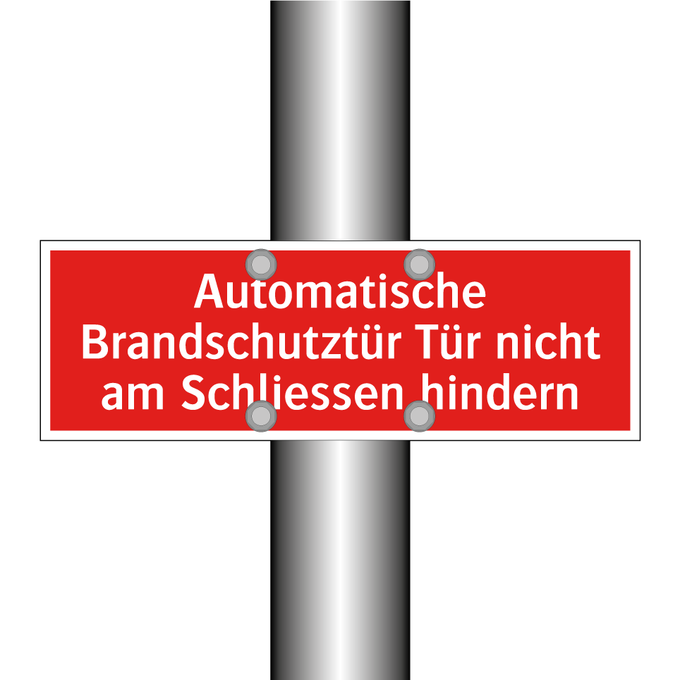 Automatische Brandschutztür Tür nicht am Schliessen hindern