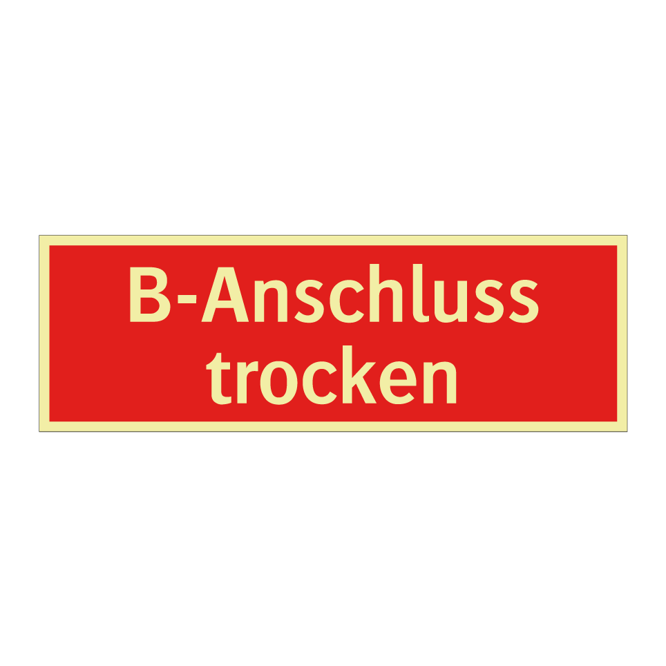 B-Anschluss trocken