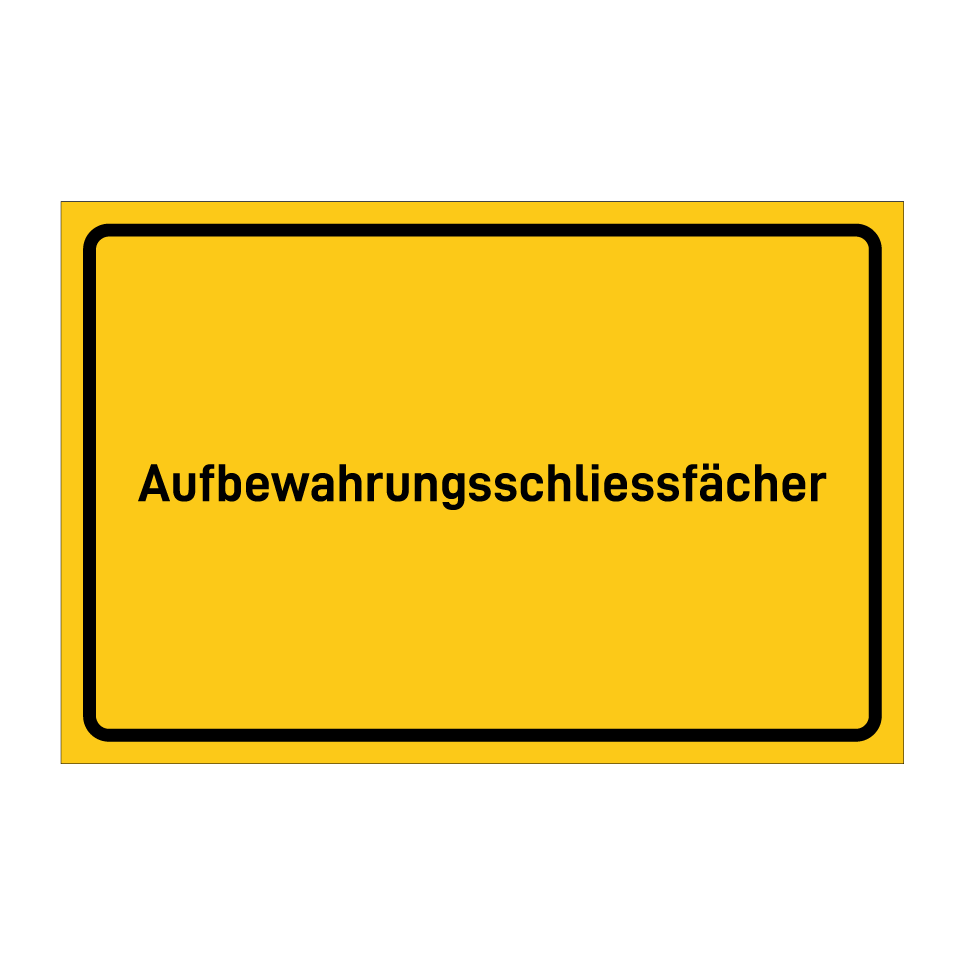 Aufbewahrungsschliessfächer