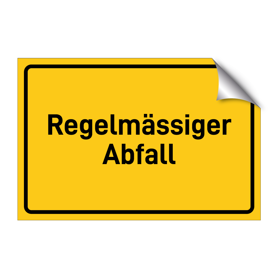 Regelmässiger Abfall