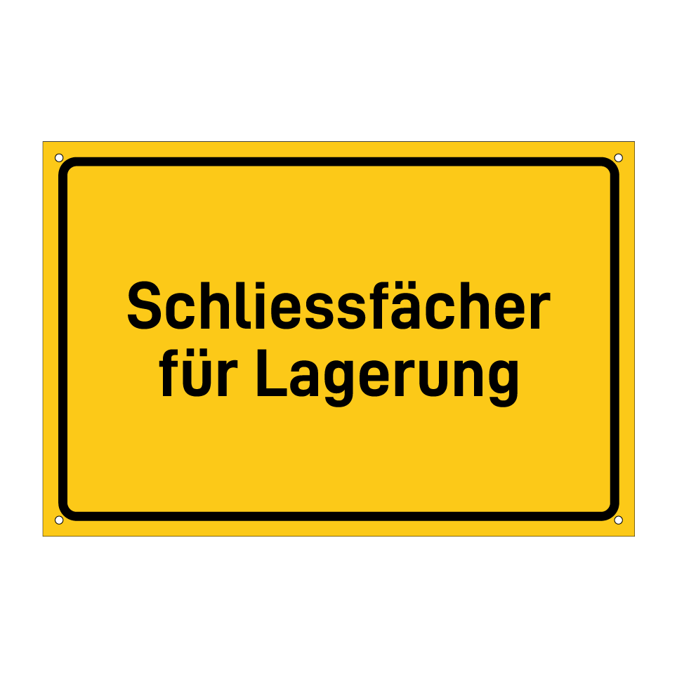 Schliessfächer für Lagerung