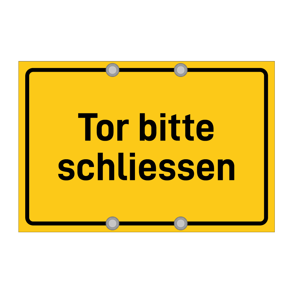 Tor bitte schliessen
