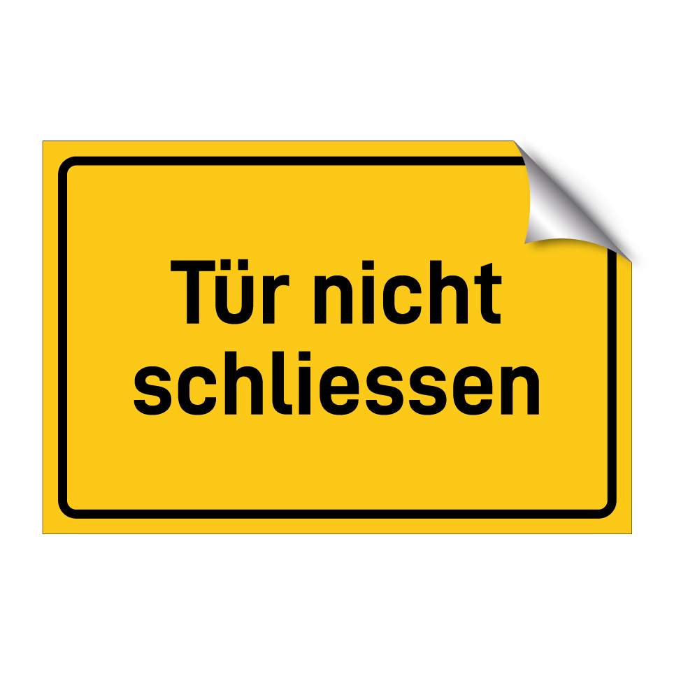 Tür nicht schliessen
