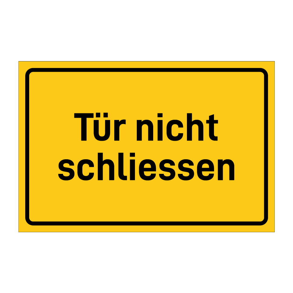 Tür nicht schliessen