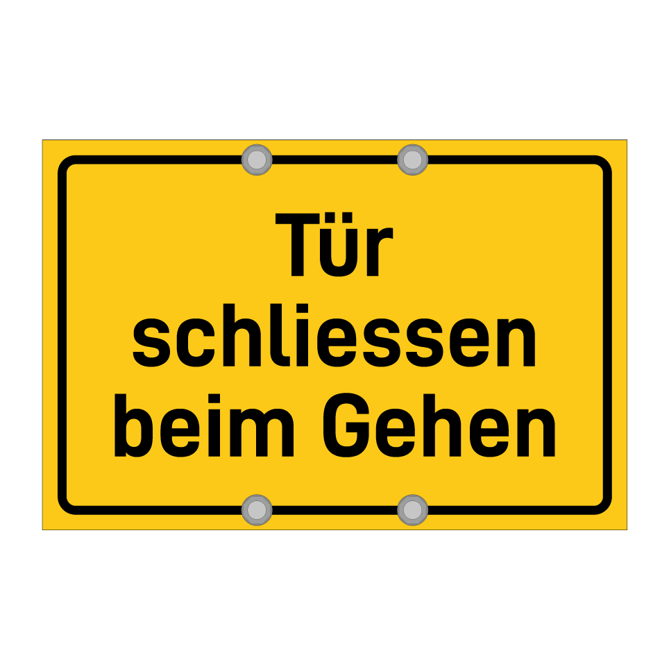 Tür schliessen beim Gehen
